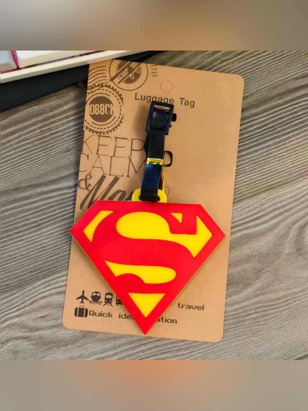 Superman Luggage Tag